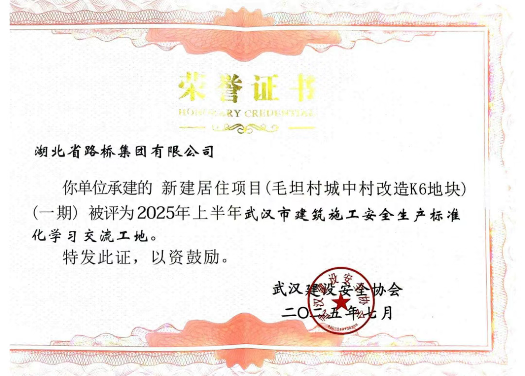 项目荣获武汉市建筑施工安全生产标准化学习交流工地.png